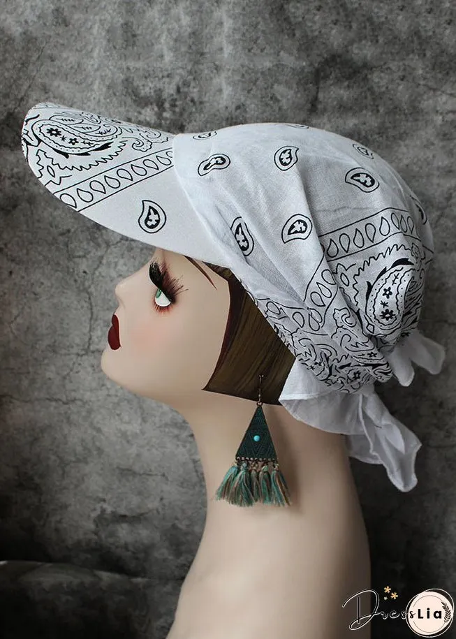 Personalized Hip-Hop Black Cotton Headband Hat