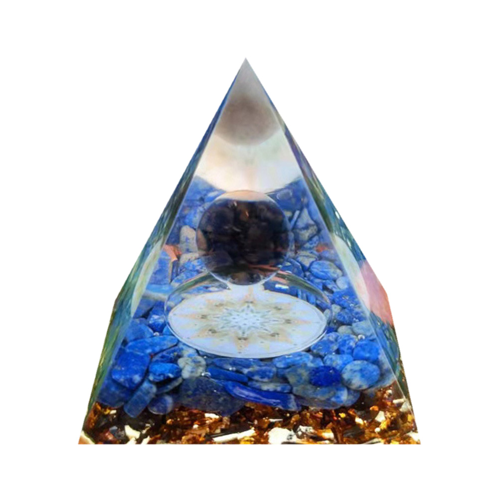 

5cm Natural Orgonite Pyramid Chakra, 501 Original