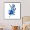 Blue Butterfly Flower-Paint by Numbers Acrylic Painting 40*40CM