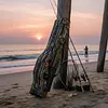 3 Layers Fishing Rod Case Portable Folding Fishing Pole Bag for Outdoor Fishing