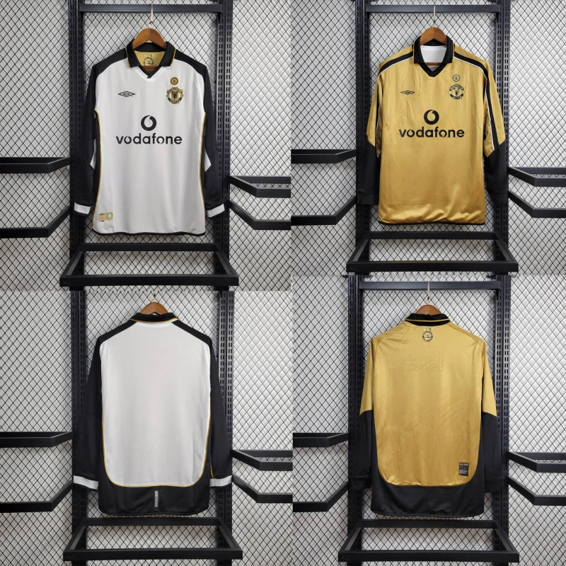 Manchester United Retro 01-02 100th Anniversary Long Sleeve Special Edition Jersey