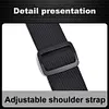 Anti Theft Travel Bag Multi-pocket Chest Bag Waterproof for Women Men (Black)