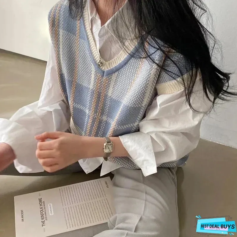 Camila Vintage Plaid Sweater