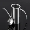 SUS304 Stainless Steel Olive Oil Dispenser Oil Pot Sauce Vinegar Bottle Anti-Drip Dustproof Oil Storage Container Kitchen Special