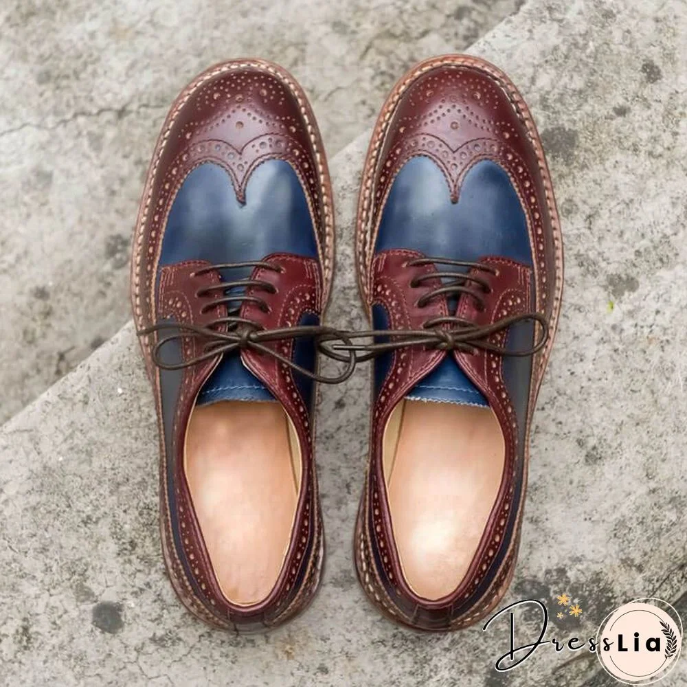 Handmade Genuine Calf Leather Oxford Shoes