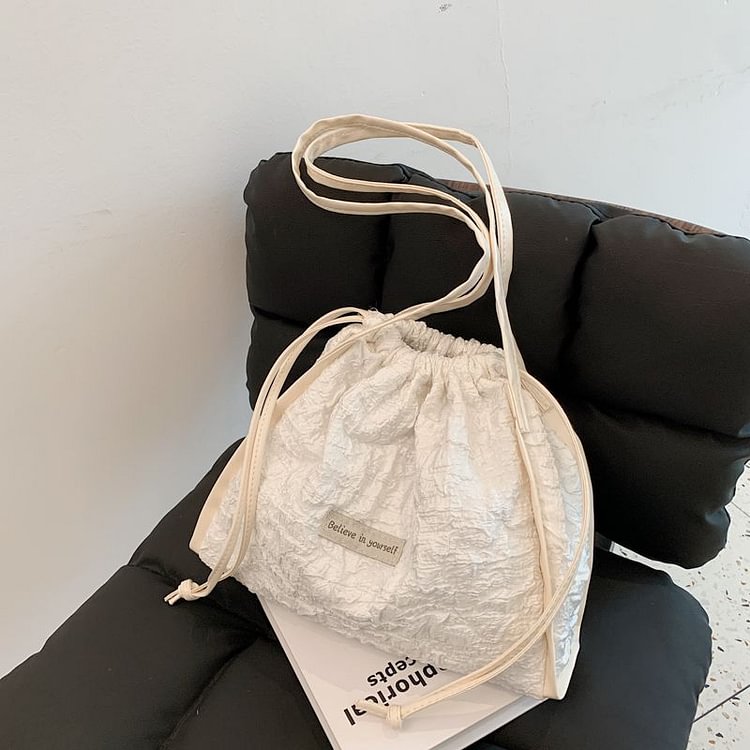 Shirred Drawstring Shoulder Bag YP2696