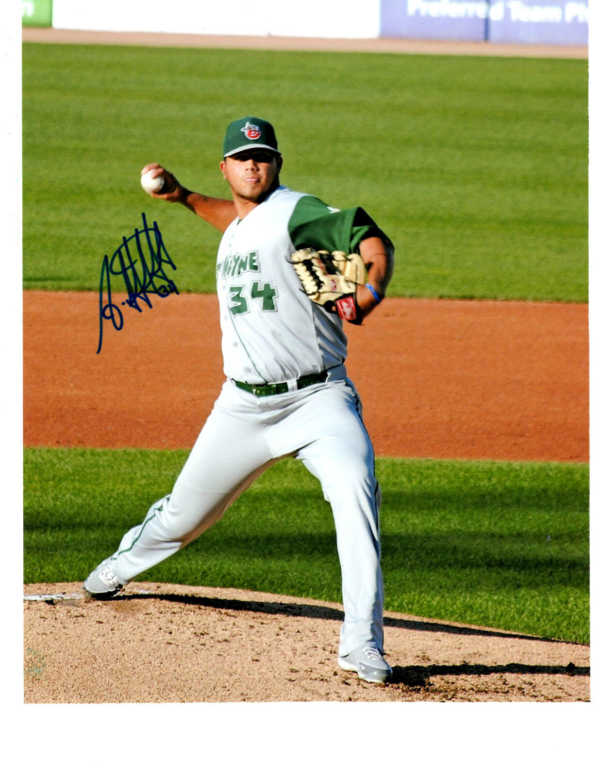 Adys Portillo San Diego Padres prospect signed auto Photo Poster painting Ft Wayne Tincaps b