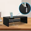 2-Tier Monitor Stand Riser with Phone Holder & Cable Management for Home Desktop