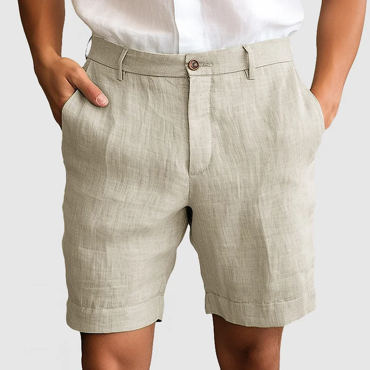 Gentleman's Casual Cotton Linen Shorts