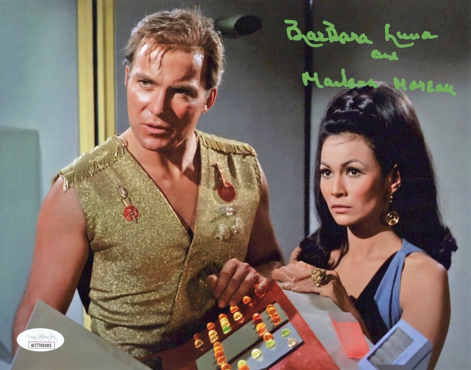 BARBARA LUNA Signed 8x10 STAR TREK ORIGINAL SERIES Photo Poster painting Authentic Auto JSA COA