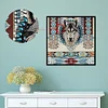4Pcs/set Diamond Painting-DIY Crystal Rhinestone Tribal Wolf(30*30CM)