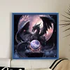 Dragon And Crystal Ball-Full Embroidery 3 Strands 11CT Stamped Cross Stitch-40*40CM