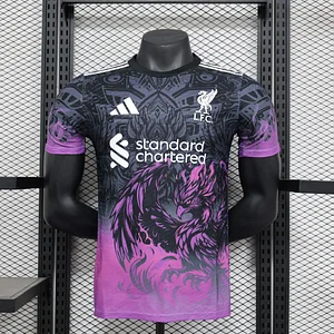 2024/2025 Player Version Liverpool Special Edition Black and Purple Football Shirt 1:1 Thai Quality