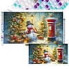 (70*40cm)Christmas Snowman - Full Round Drill Diamond Painting