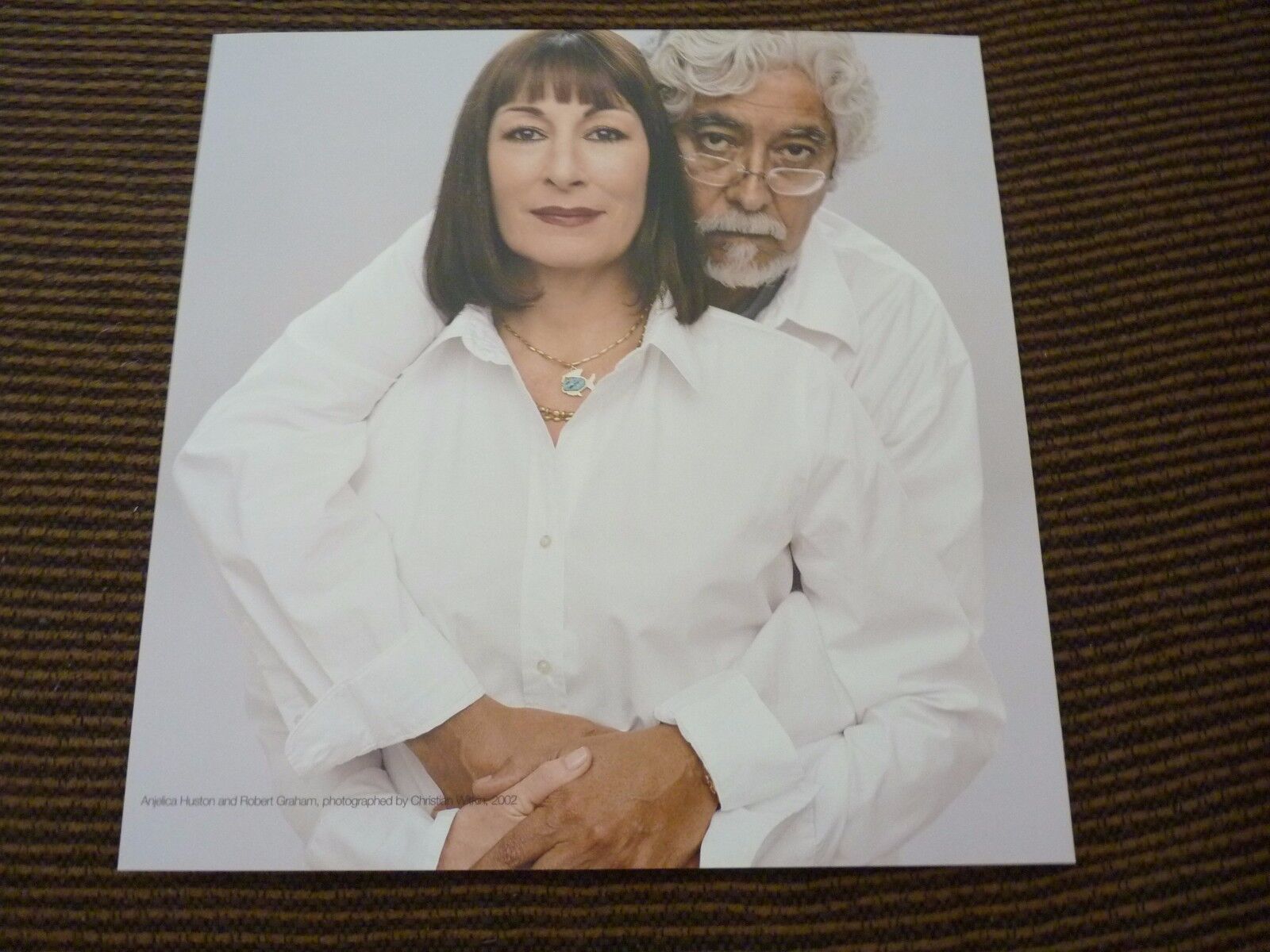 Single Page 2 Sided Angelica Huston Graham Sexton Hubbe Coffee Table Book Photo Poster painting