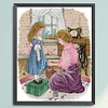 Daughter'S New Dress-14CT Stamped Cross Stitch 28*33cm/11.02*12.99in tapestrymarket