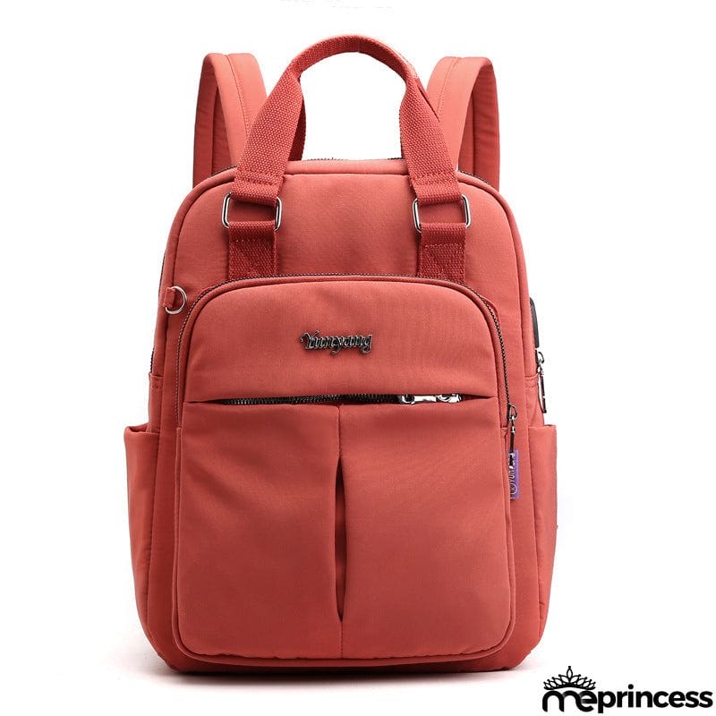 Women's Multi Functional Fashion Travel Backpack With USB Charge Port