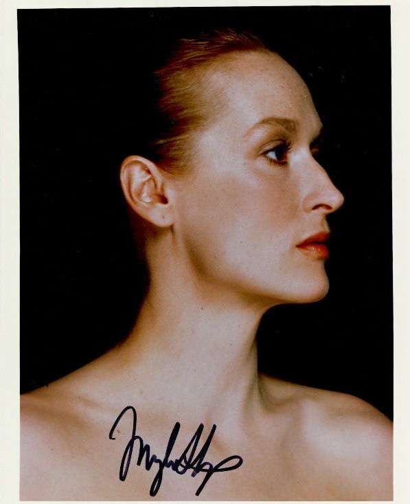 Meryl Streep vintage signed 8x10 Photo Poster painting