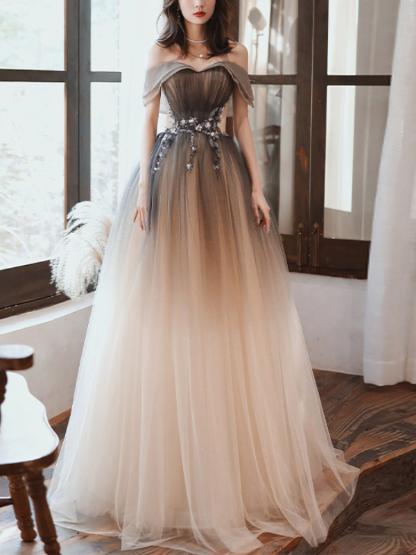 Elegant Off Shoulder Boat Neck Bandaged Maxi Dress 