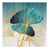 (Counted/Stamped)(Big Size) 11CT Ginkgo Leaf- Cross Stitch   60x60cm/23.62*23.62in