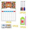 DIY Diamond Painting Magnetic Dry Erase Calendar for Fridge Planning Board Weekly Monthly Planner Memo Board Kits