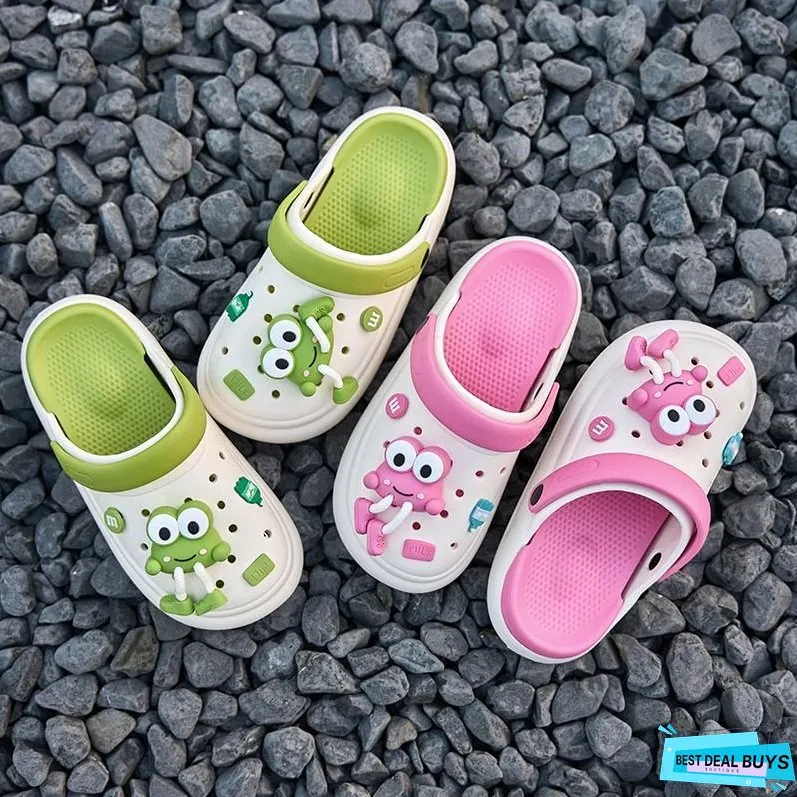 Cute Cartoon Frog Garden Clog