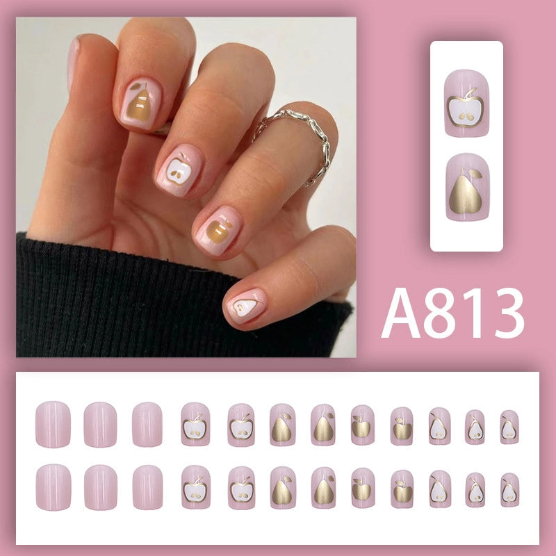 New Popular Simple Wearable Nail Patch 24 Pieces Boxed Pure Desire Style High Sense Factory Direct Sales