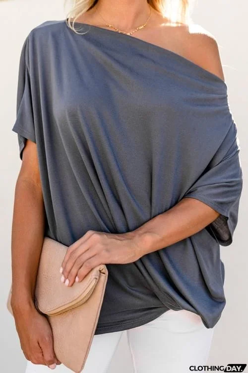 Greece Off Shoulder Casual Blouse Top