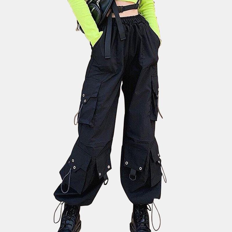 High Waist Loose Casual Pants With Pockets