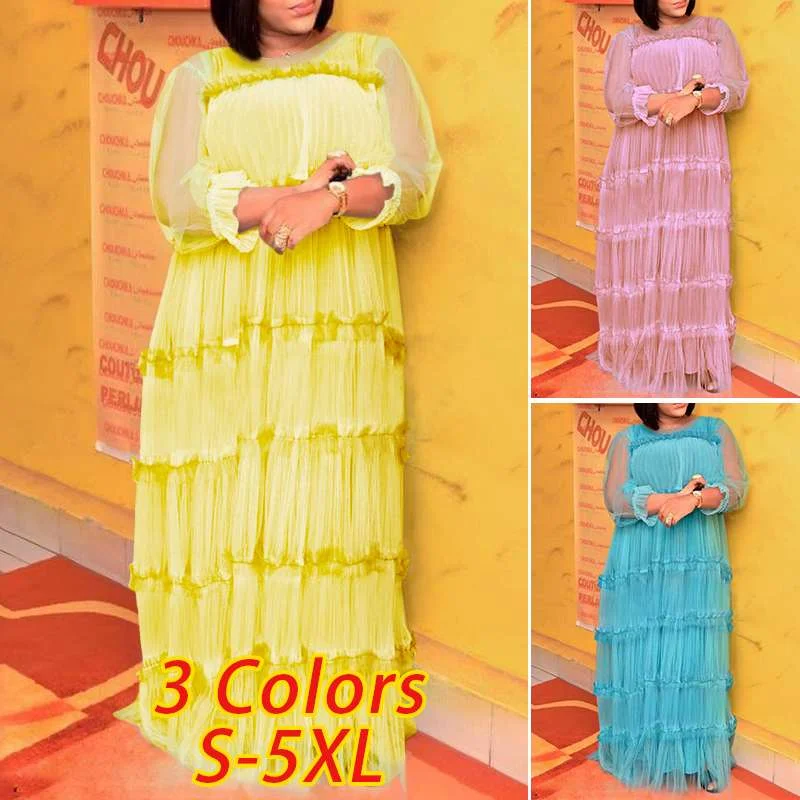 VONDA Women Pleated Dress Summer Sexy See Through Long Maxi Dresses  Holiday Party Dress With Two-piece Sets Femme Robe