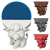 3D Printed Highland Cow Sponge Holder with Drainage Kitchen Sink Organizer Funny Sponge Stand for Kitchen Sink and Home Decor