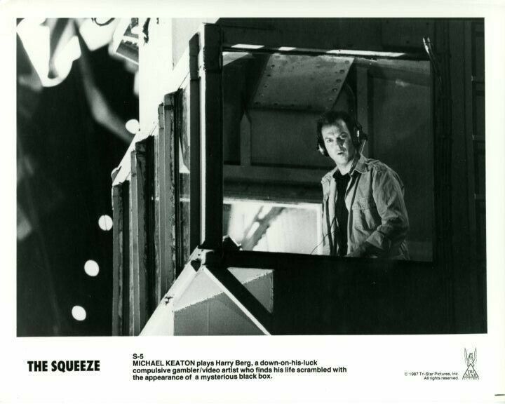 Michael Keaton The Squeeze original press Photo Poster painting