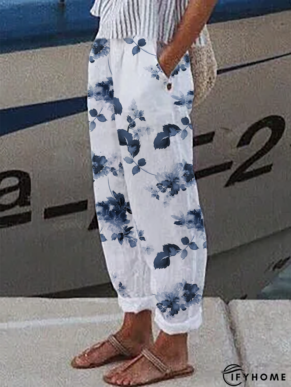 Floral Casual Pants | IFYHOME
