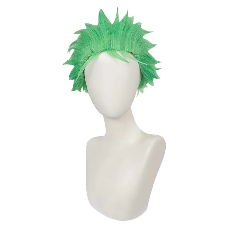 One Piece Roronoa Zoro Green Wigs Cosplay Accessories Halloween Carnival Props