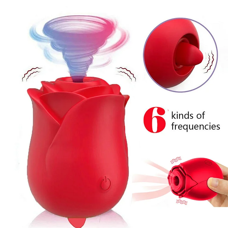 Rose Clitoral Suction Vibrator Sex Toys