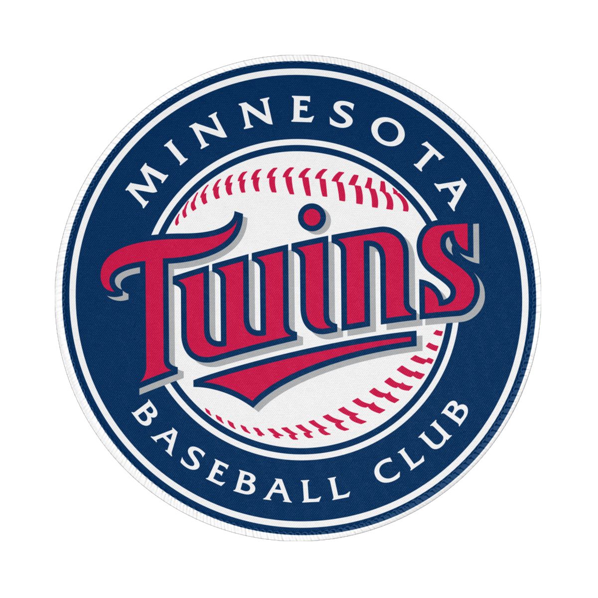 Minnesota Twins Logo Round Non-Slip Thick Rubber Modern Gaming Mousepad