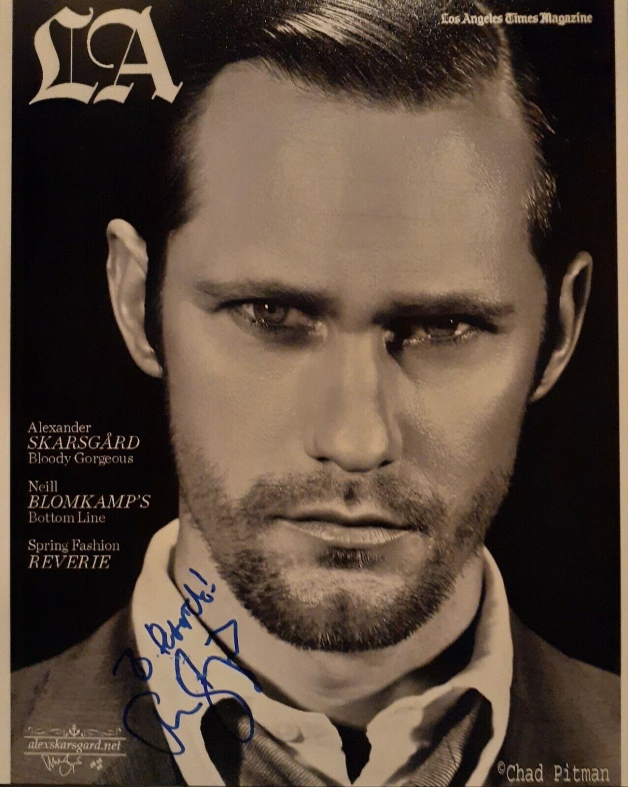 Alexander Skarsgard signed 8x10