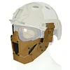 Airsoft Mask 700FPS Impact Resistance Safety Mask Detachable for Training(Black)