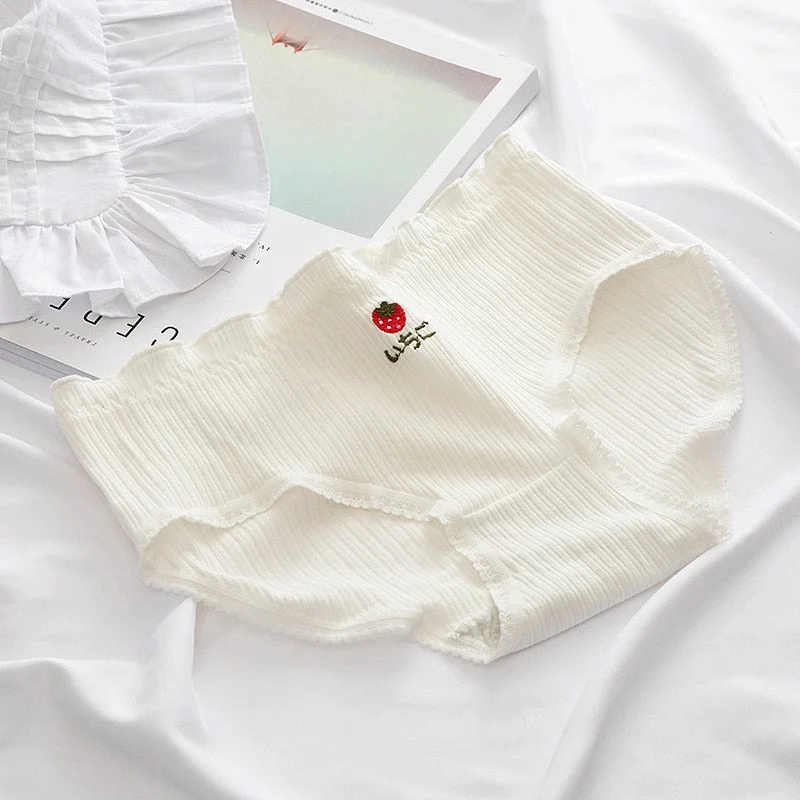 Women Cotton Underwear Sexy Lace Panties Mid Waist Thread Women's Underpants Cute Girl's Panties Seamless Soft Briefs Lingerie