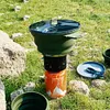 Foldable Portable Camping Cooker Pot Silicone Outdoor Kettle Cookware Tableware