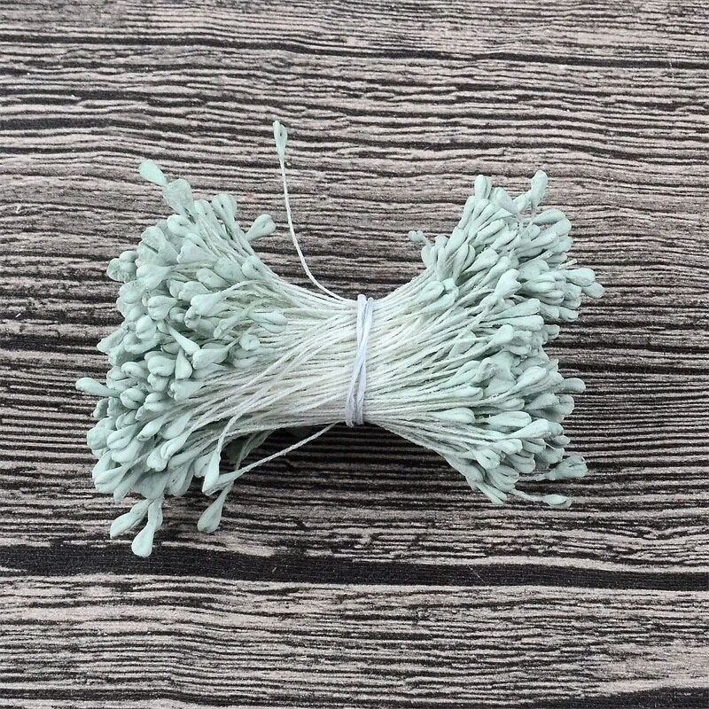 350/1700pcs 5mm Artificial Mini Stamen Matte Handmade Flowers For Wedding Party Home Decoration DIY Gift Box Wreath Decoration