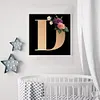 uk.everydayedeals Diamond Painting - Full Square - Letter Flower