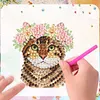 4PCS 2D/Flat Acrylic DIY Diamond Art Fridge Magnet Kit Bengal Cat Design DIY Art Fridge Magnet Refrigerator Sticker Magnetic Diamond Art Decor Refrigerator Mailbox Home Decoration DIY Crafts
