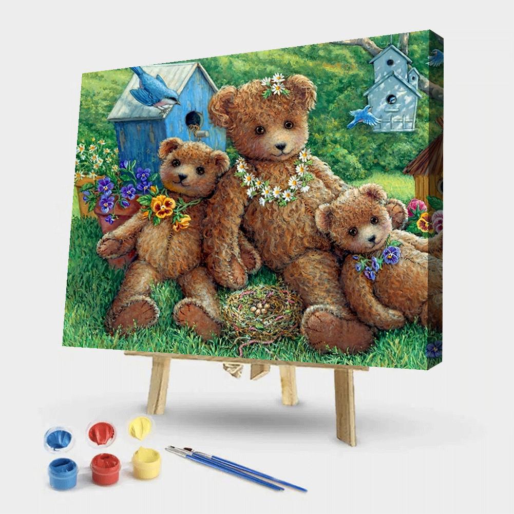 Teddy Bear - Painting By Numbers - 50*40CM gbfke
