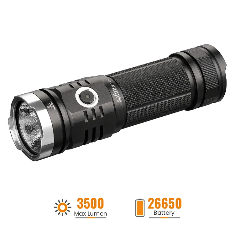 Sofirn SP33V3 Super Bright Flashlight, 3500 High Lumens Rechargeable Light with XHP50.2 LED