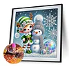Schneemann 5d DIY Diamond Art Malerei Sets spezielle Form Teilbohrer Kunst 30x30cm