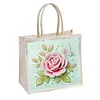 DIY Linen Diamond Art Handbag Craft Kit for Adults Beginners Shopping Gift