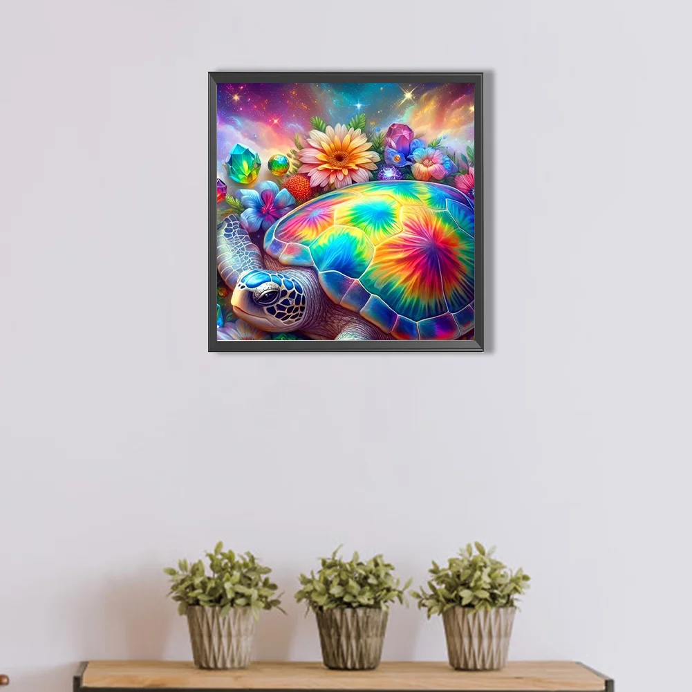 Partial AB Diamond Painting - Full Round Drill - Sea Turtle(Canvas|45*45cm)