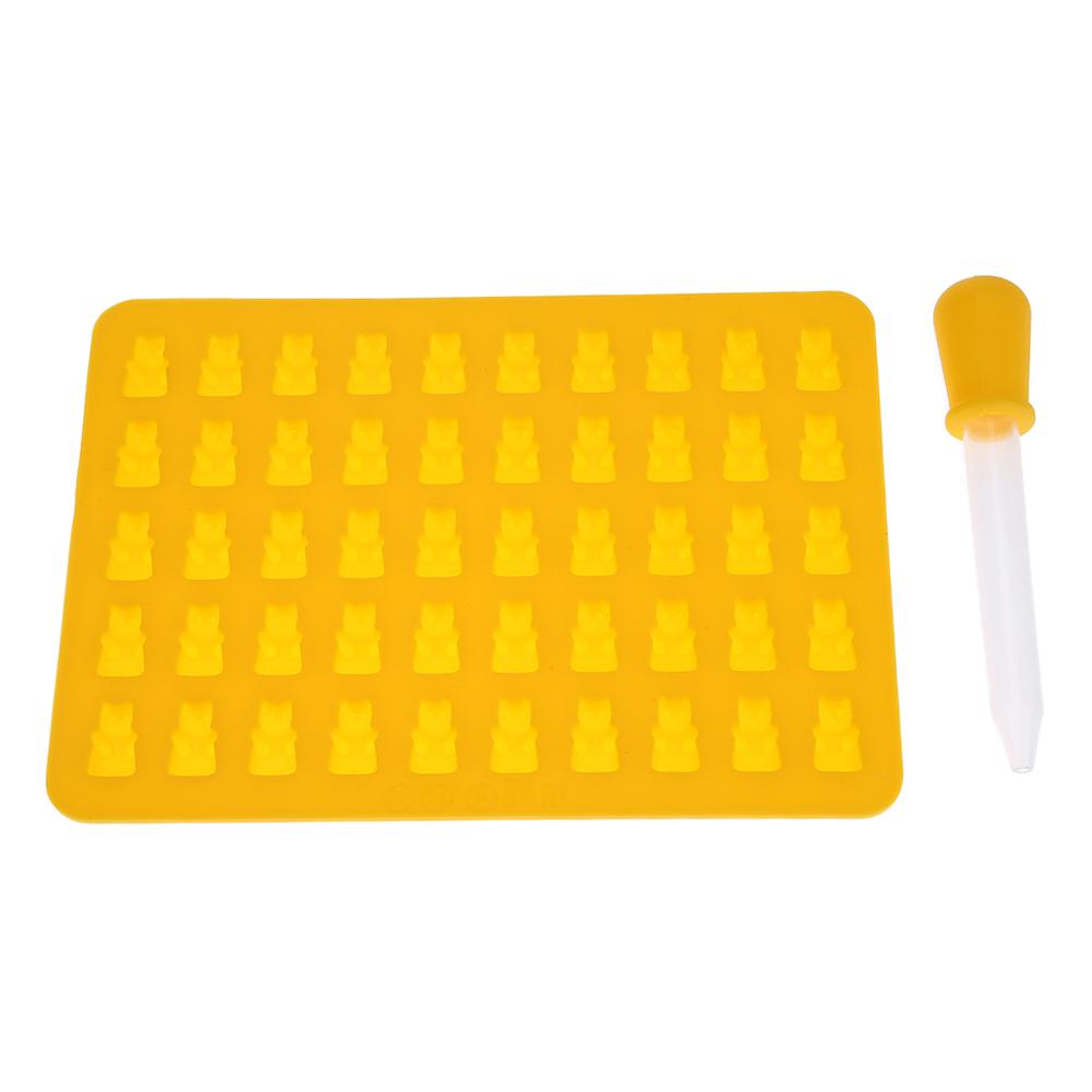 

50 Grids Bear (Yellow) Silicone Mold - Baking, 501 Original