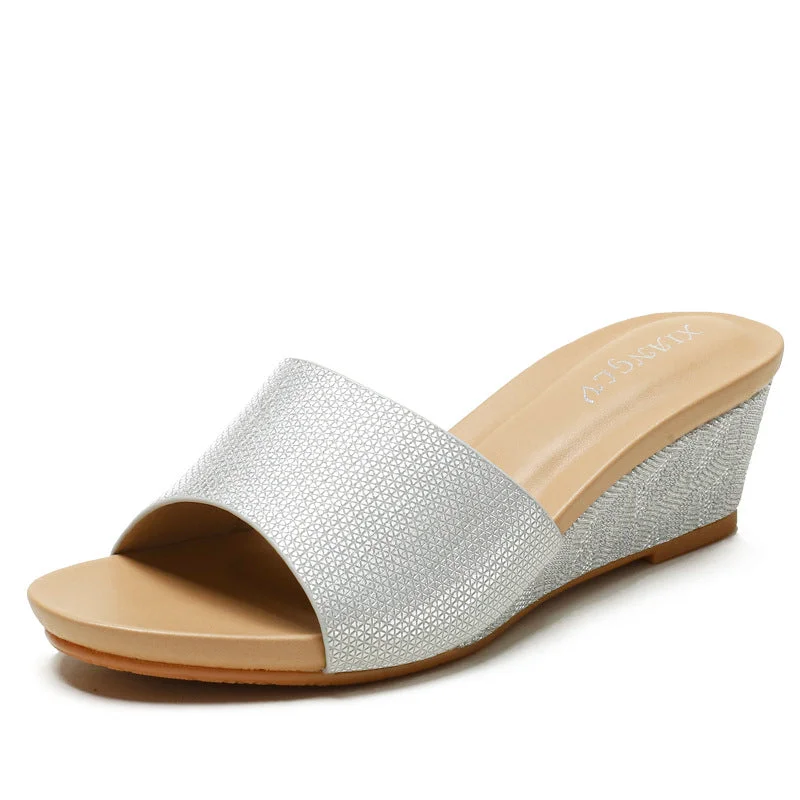 Bling Platform Pantofle Soft Hawaiian Slides